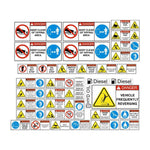 Tipper Truck Dump Body Safety Decal Kit