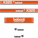 Bobcat X320 Decal Sticker Set
