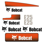Bobcat E25 Decals Stickers Set