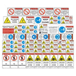 Mobile Rock Crusher Safety Decals Stickers