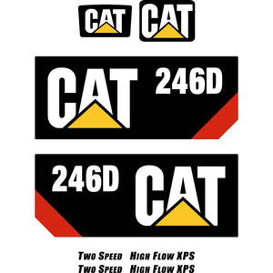 Cat 246D Decal Kit - Skid Steer