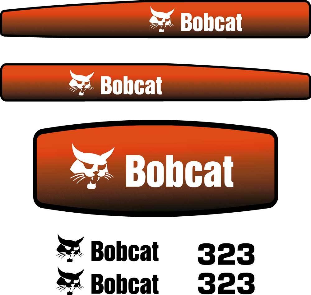 Bobcat 323 Decals Stickers