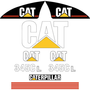 345C L Decals Stickers Set