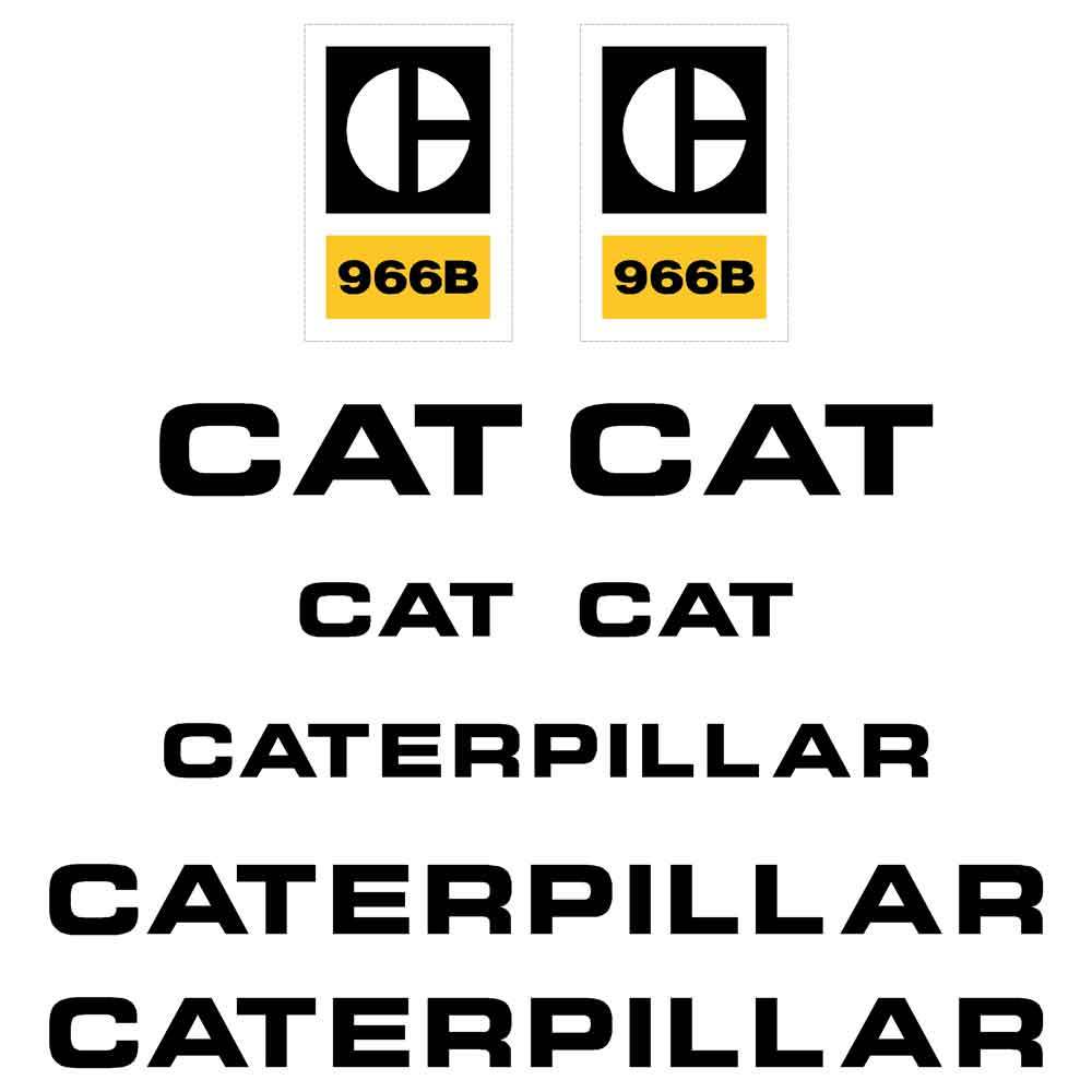 966B Decals Stickers