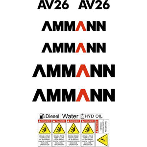Ammann AV26 Decal Kit - Roller