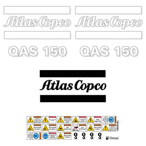 Atlas Copco QAS150 Decal Kit - Generator