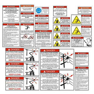 Bucket Truck - Truck Mounted Aerial Platform Safety Decals