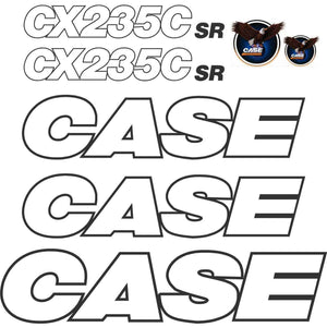 Case CX235C SR Later Decals