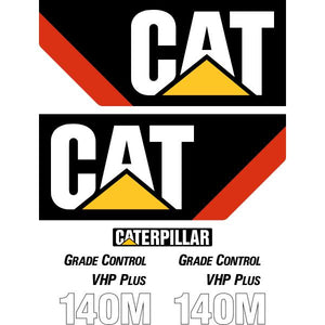 CAT 140M Decals