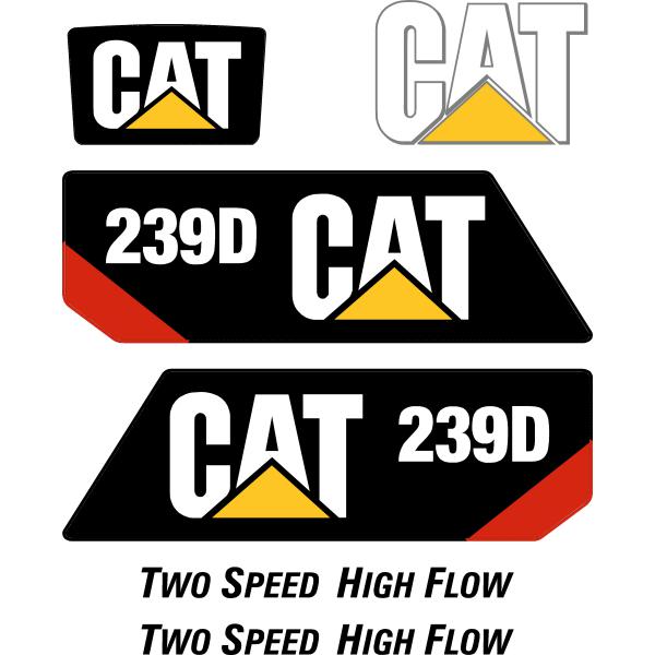 Cat 239D Decal Kit - Skid Steer
