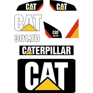 CAT 301.7D Decal Kit - Mini Excavator
