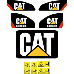 CAT 301.7D CR Decal Kit - Mini Excavator