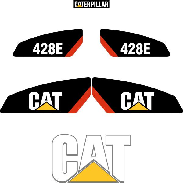 CAT 428E Decal Kit - Backhoe Loader