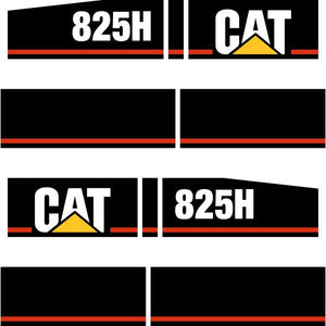 CAT 825H Decals Stickers