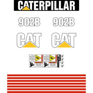 CAT 902B Decal Kit - Wheel Loader