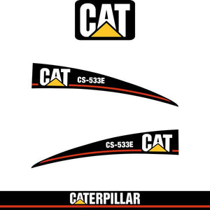 CAT CS533E Decal Kit - Roller