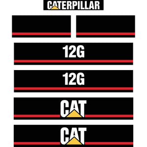 CAT 12G Decal Kit - Grader