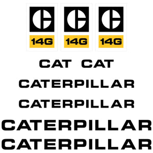 CAT 14G Decal Kit - Grader