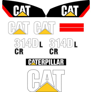 CAT 314D LCR Decal Kit - Excavator