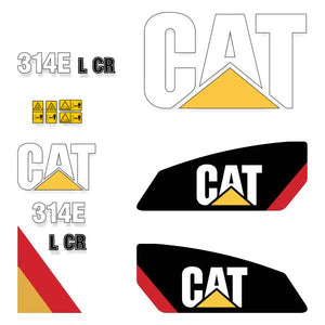 CAT 314E L CR Decal Kit- Excavator