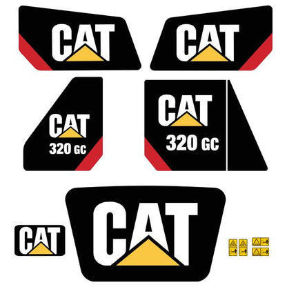 CAT 320GC Decal Kit - Excavator