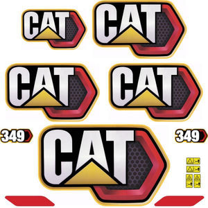 CAT 349 Decal Kit - Excavator