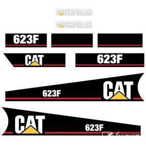 CAT 623F Decal Kit - Scraper