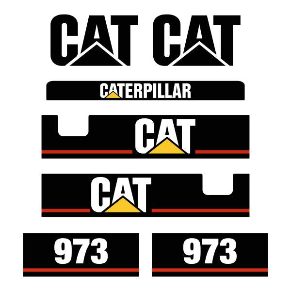 CAT 973 Decals Kit - Tracked Loader