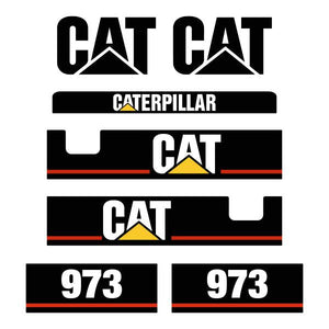 CAT 973 Decals Kit - Tracked Loader