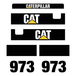 CAT 973 Decals Kit Old Style - Crawler Loader