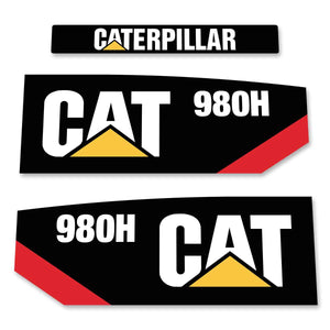 CAT 980H Decal Kit - Wheel Loader