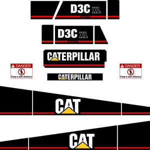 CAT D3C III Series 3 Decal Kit - Dozer