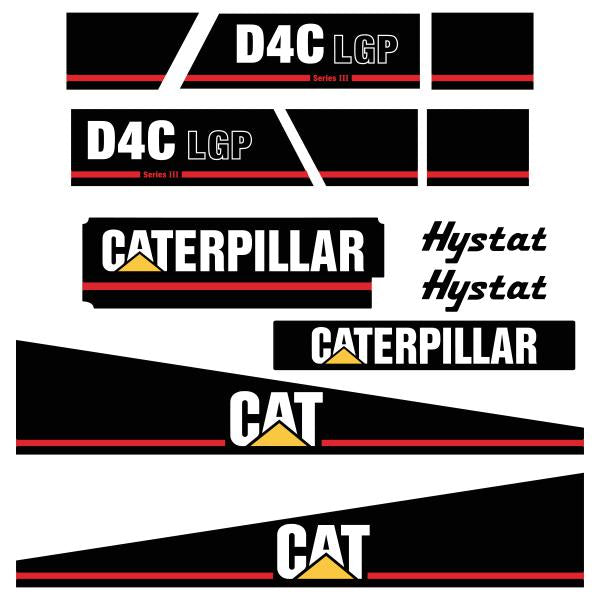 CAT D4C III Series 3 LGP Decal Kit - Dozer