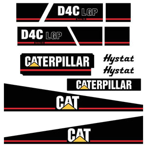 CAT D4C III Series 3 LGP Decal Kit - Dozer
