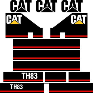 CAT TH83 Decals - Telehandler