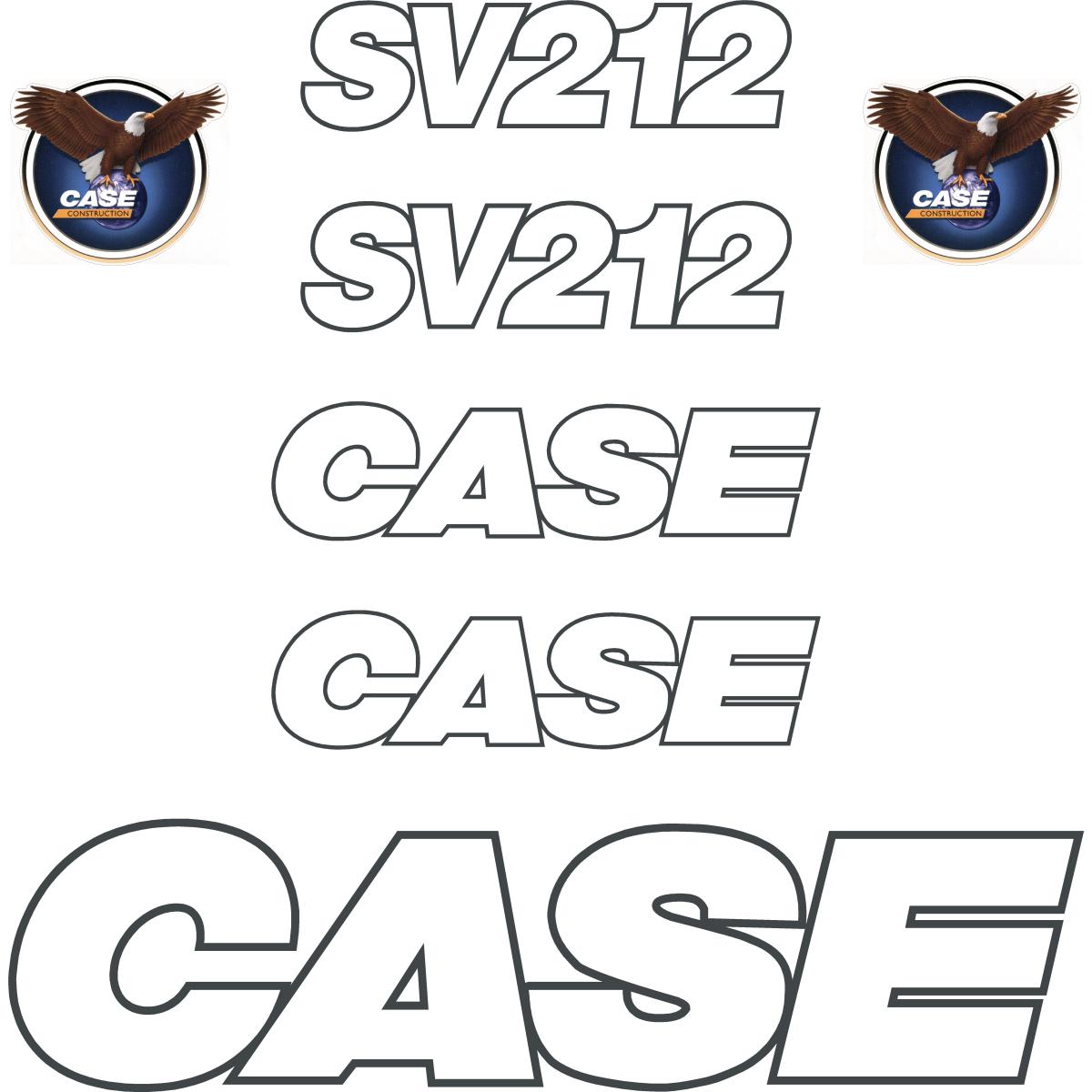 Case SV212 Decal Kit - Roller