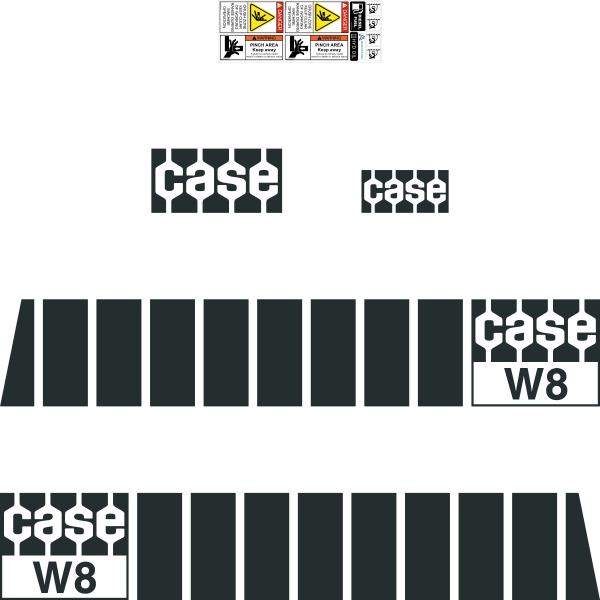 Case W8 Decal Kit - Wheel Loader