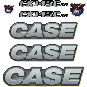 Case CX145C SR Decal Kit Metallic Style - Excavator
