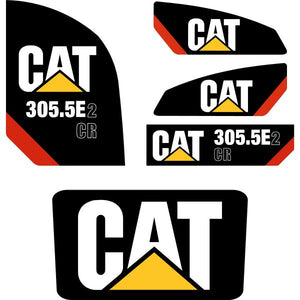 CAT 305.5E2 CR Decal Kit - Mini Excavator