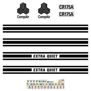 Compair CR175 A Decal Kit - Compressor