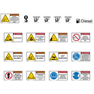 Compressor Safety Decal Kit
