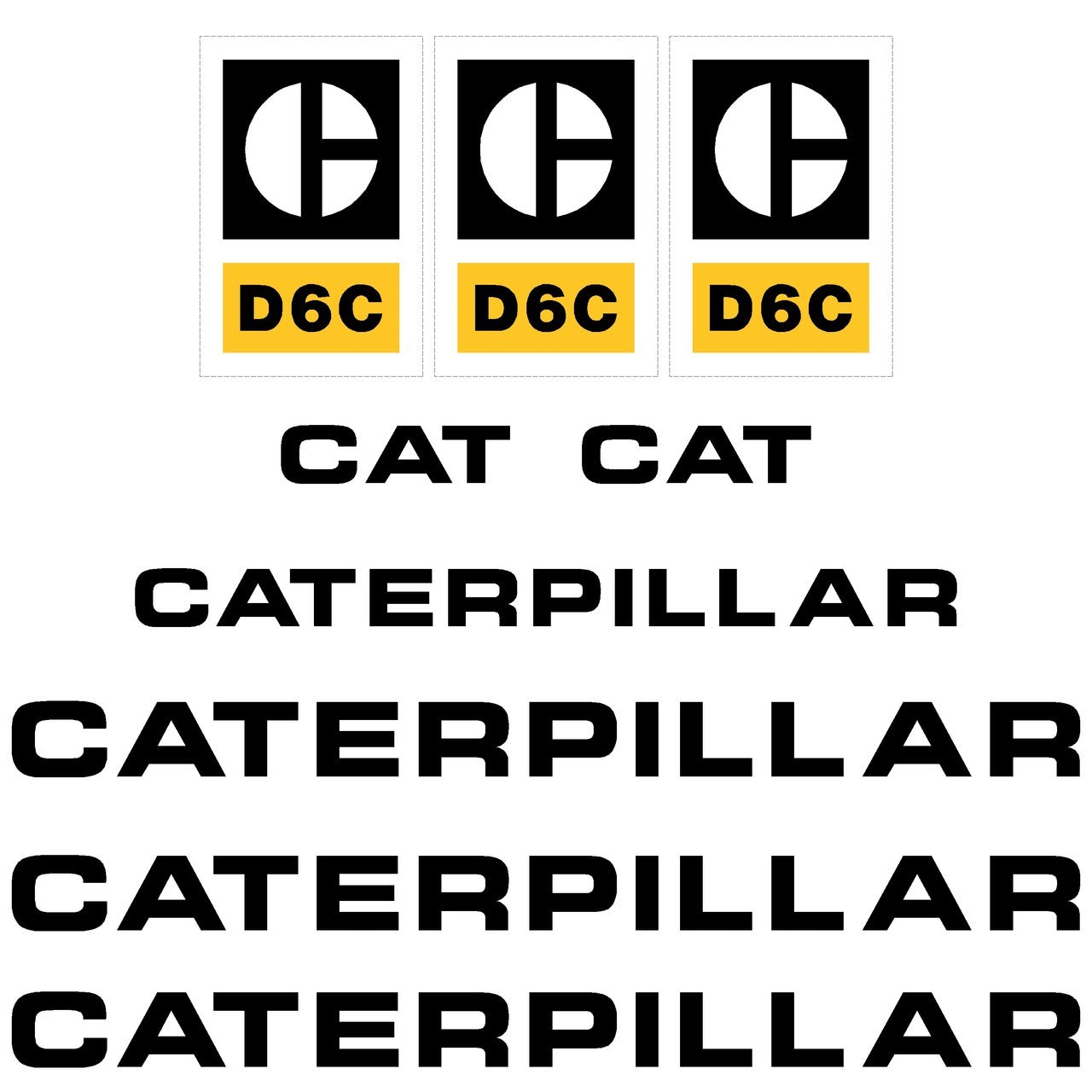 D6C Decals Stickers 