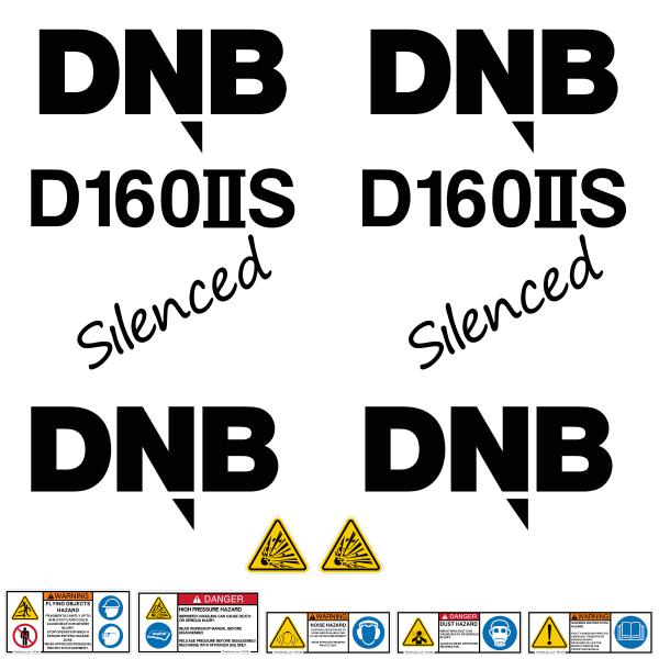 DNB D160 II S Decals Hydraulic Breaker