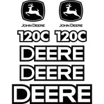 John Deere 120C Decals  