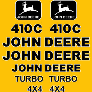 Deere 410C Decal Kit - Backhoe