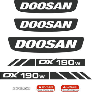 Doosan DX190W Decal Kit - Excavator