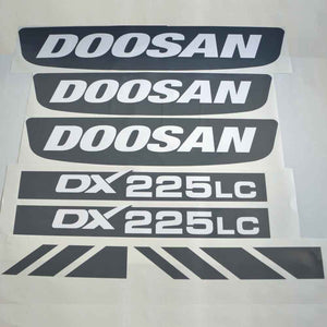 Doosan DX225LC Decal Sticker Set