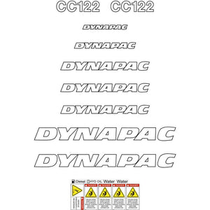 Dynapac CC102 Decals