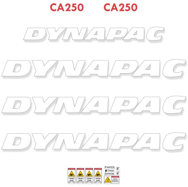 Dynapac CA250 Decal Kit - Roller