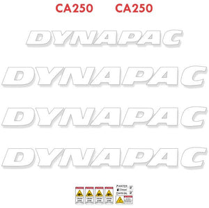 Dynapac CA250 Decal Kit - Roller